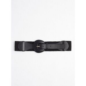 Torrid 0x Stretch Waist Belt - Faux Leather Black